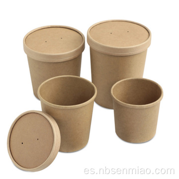 Recipiente de papel Kraft Pails de producto de alta calidad